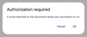 Authorize Google Sheets